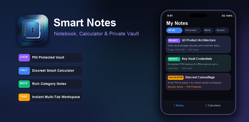 Smart Notes Feature Graphic